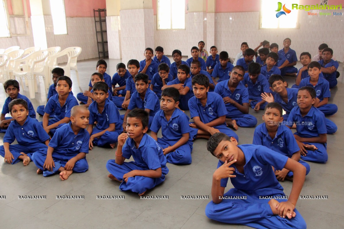 Sri Reddy Mallidi Birthday Celebrations at Children's of Don Bosco Navjeevan-Home for Street Children's in Bazarghat