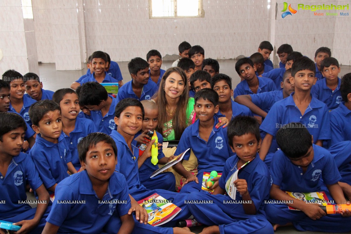 Sri Reddy Mallidi Birthday Celebrations at Children's of Don Bosco Navjeevan-Home for Street Children's in Bazarghat