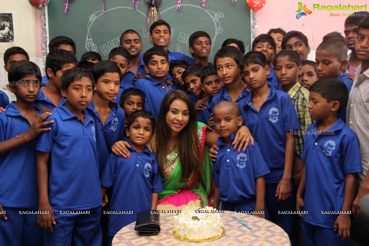 Sri Reddy Mallidi Birthday Celebrations at Children's of Don Bosco Navjeevan-Home for Street Children's in Bazarghat