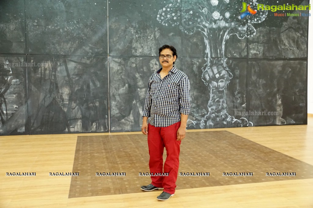 Telangana - Art Exhibition by Manohar Chiluveru at State Art Gallery
