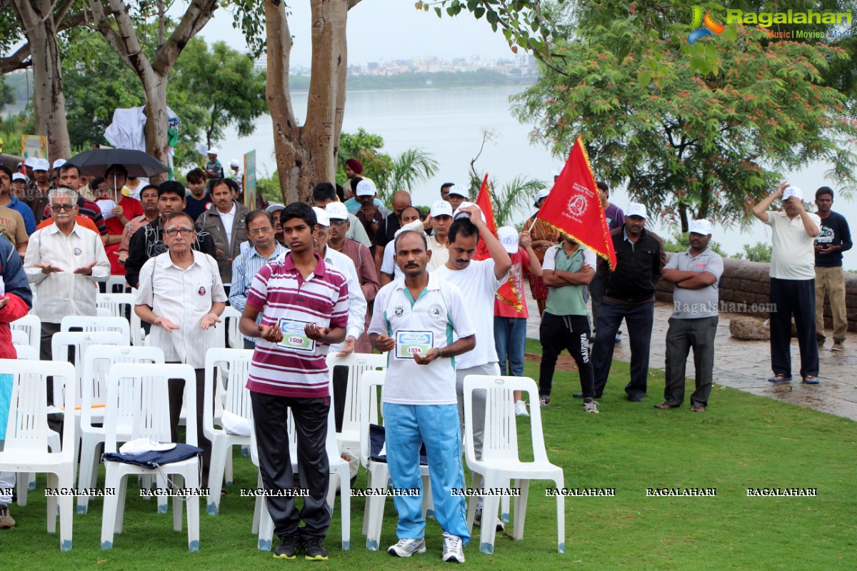 International Yoga Day Celebrations at Sanjeevaiah Park, Hyderabad