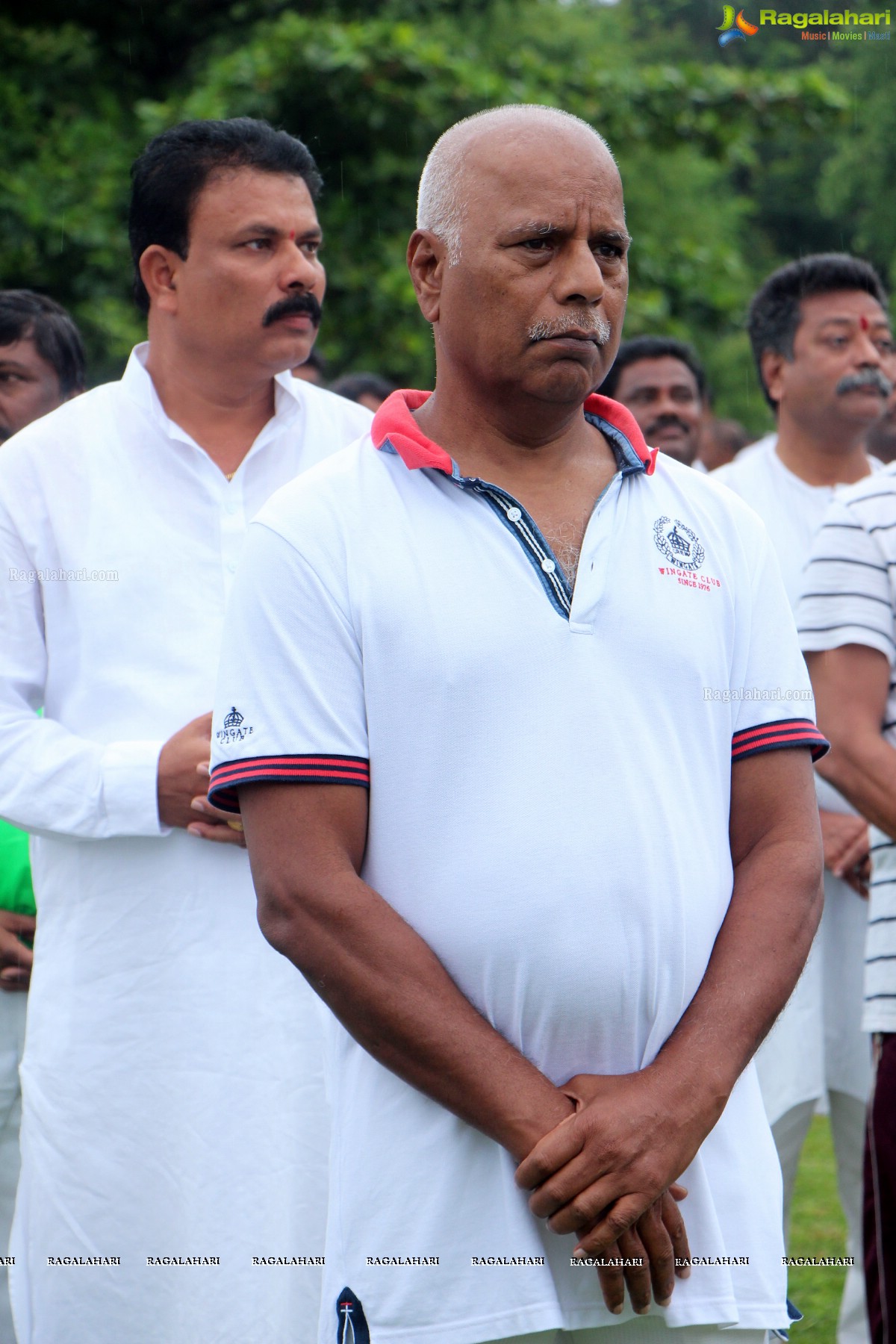 International Yoga Day Celebrations at Sanjeevaiah Park, Hyderabad