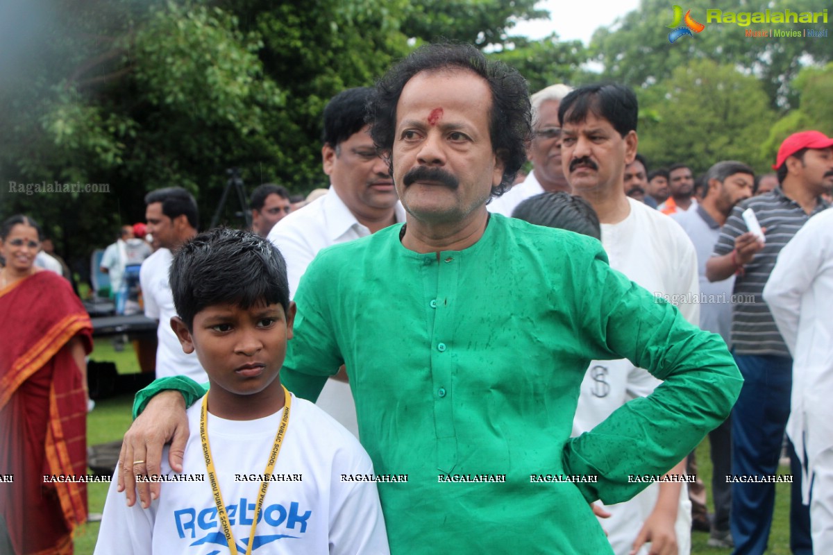 International Yoga Day Celebrations at Sanjeevaiah Park, Hyderabad