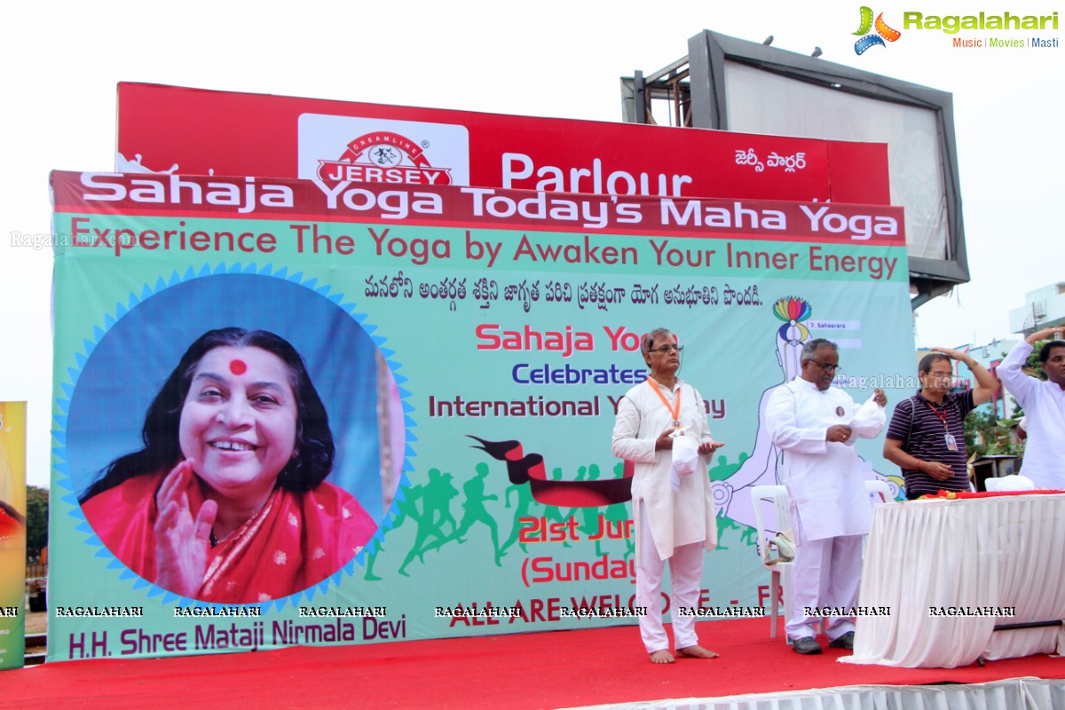 International Yoga Day Celebrations at Sanjeevaiah Park, Hyderabad