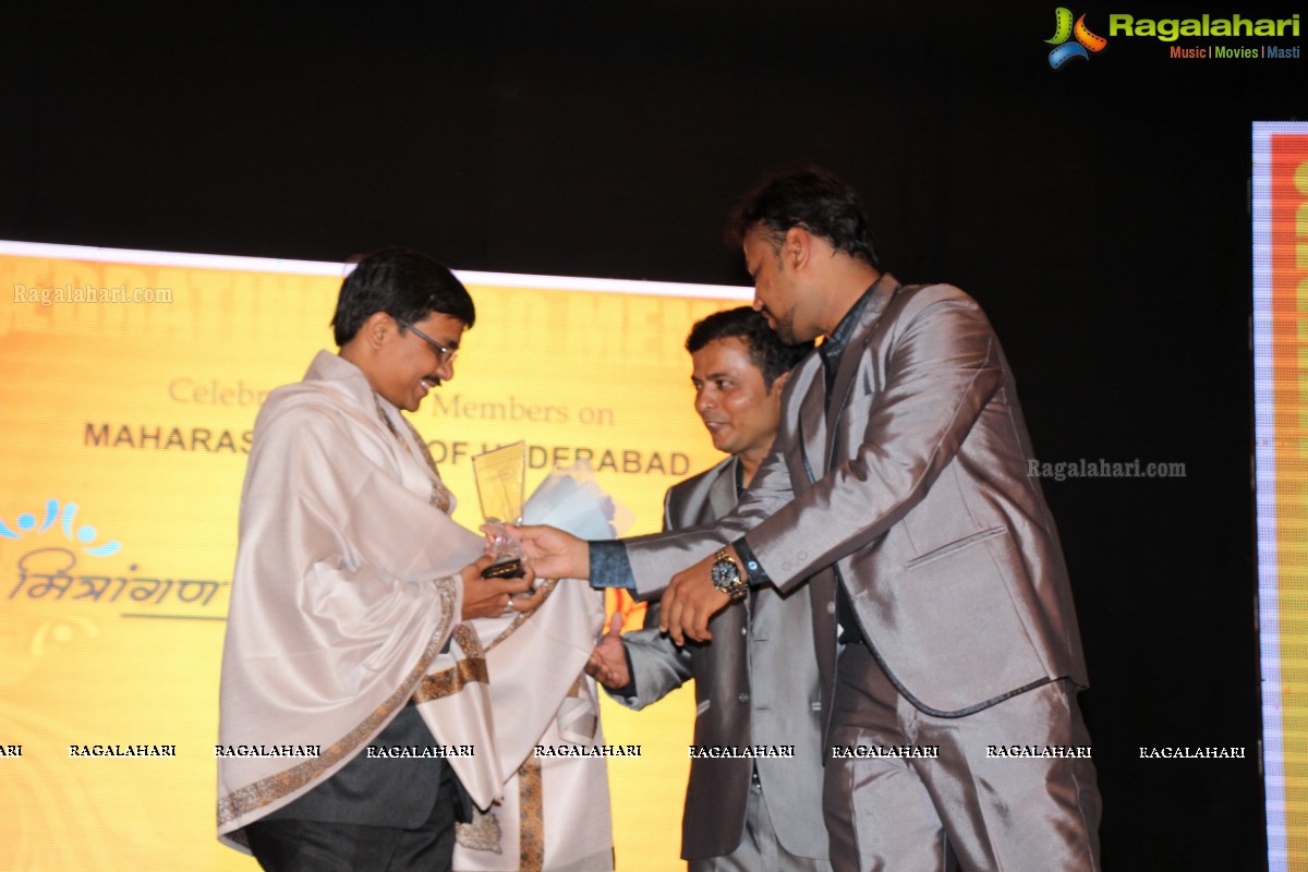 Celebrating 5000 Members in Maharashtrians of Hyderabad with Marathi Movie Team Sairat