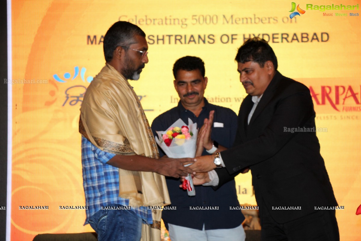 Celebrating 5000 Members in Maharashtrians of Hyderabad with Marathi Movie Team Sairat