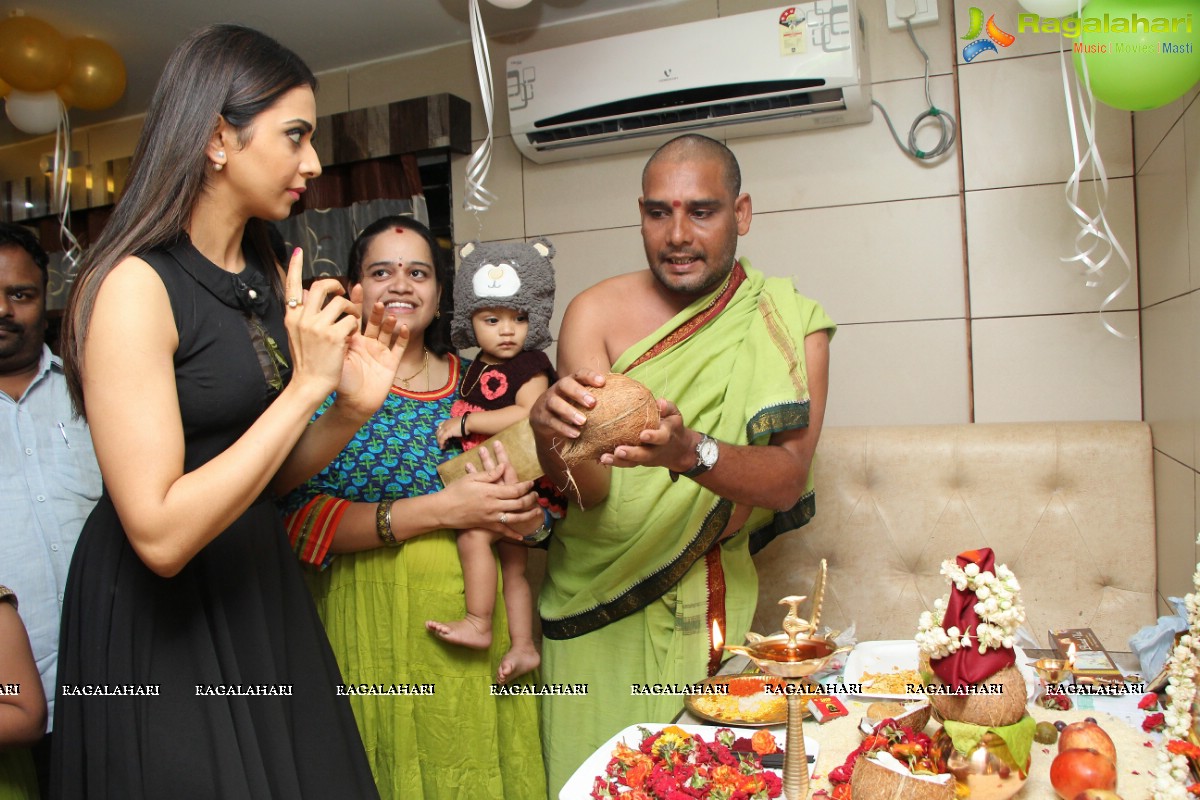 Rakul Preet Singh launches Sahara Cafe at Nizampet, Hyderabad