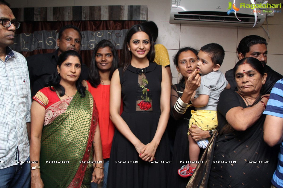 Rakul Preet Singh launches Sahara Cafe at Nizampet, Hyderabad