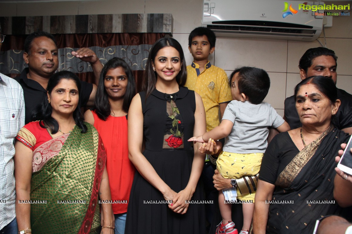 Rakul Preet Singh launches Sahara Cafe at Nizampet, Hyderabad