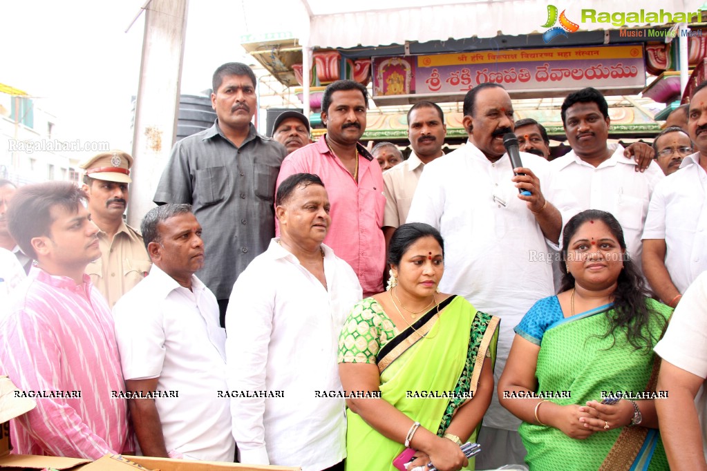 Book Distribution at Shri Shakthi Ganapathi Devalayam, Ramkote, Hyderabad