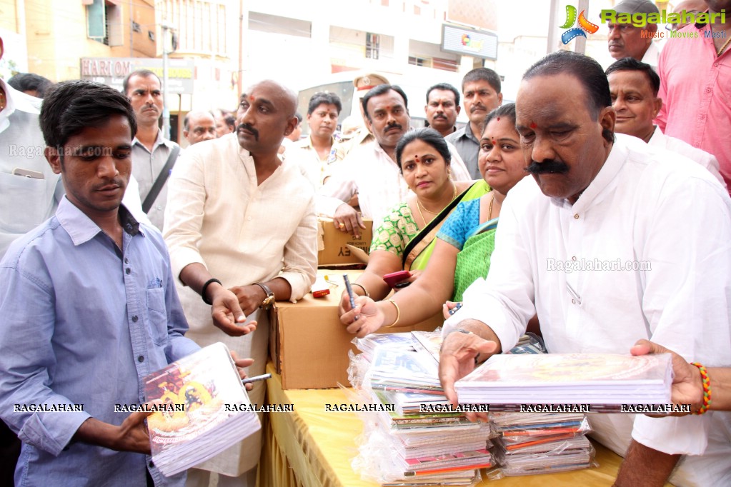 Book Distribution at Shri Shakthi Ganapathi Devalayam, Ramkote, Hyderabad