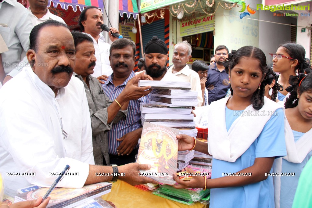 Book Distribution at Shri Shakthi Ganapathi Devalayam, Ramkote, Hyderabad