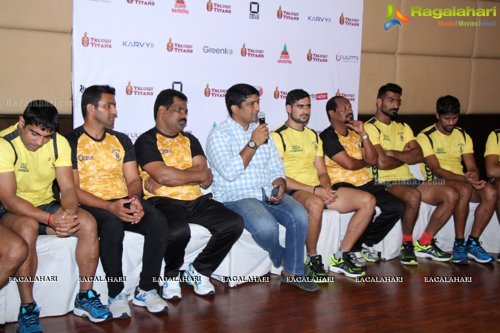 Telugu Titans Pro Kabaddi League Season 4 New Team Launch in Hyderabad