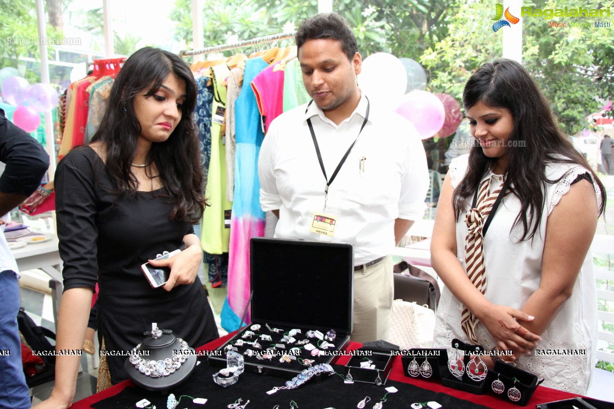 Geet Gupta and Anika Khara launches Treasure Trunk Flea Market at Kavanah, Hyderabad