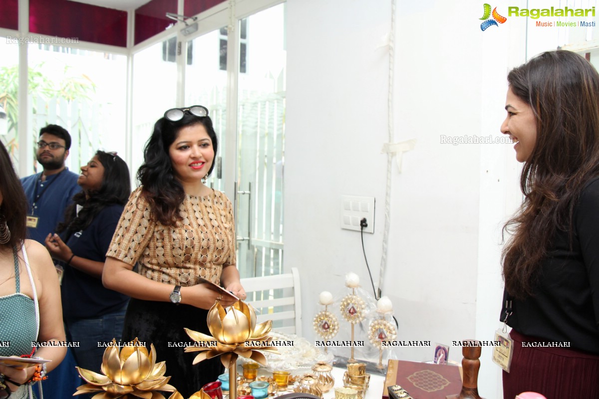 Geet Gupta and Anika Khara launches Treasure Trunk Flea Market at Kavanah, Hyderabad