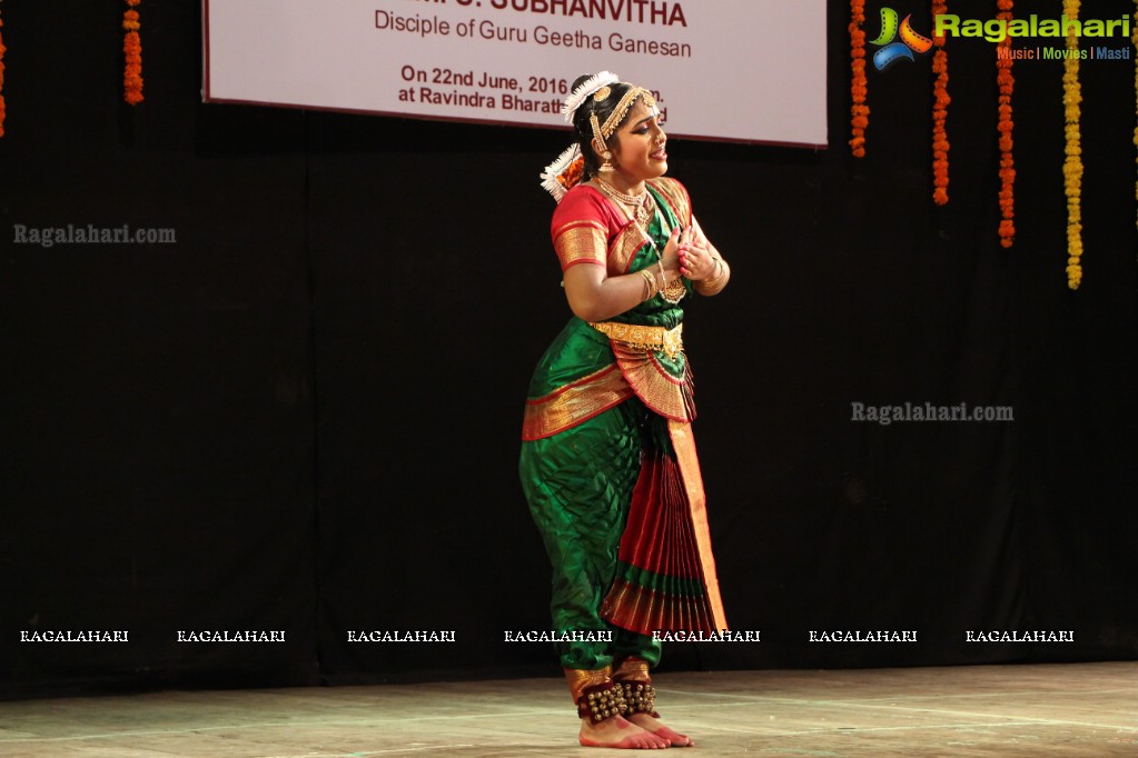 Bharatanatyam Arangetram of Subhanvitha at Ravindra Bharati, Hyderabad