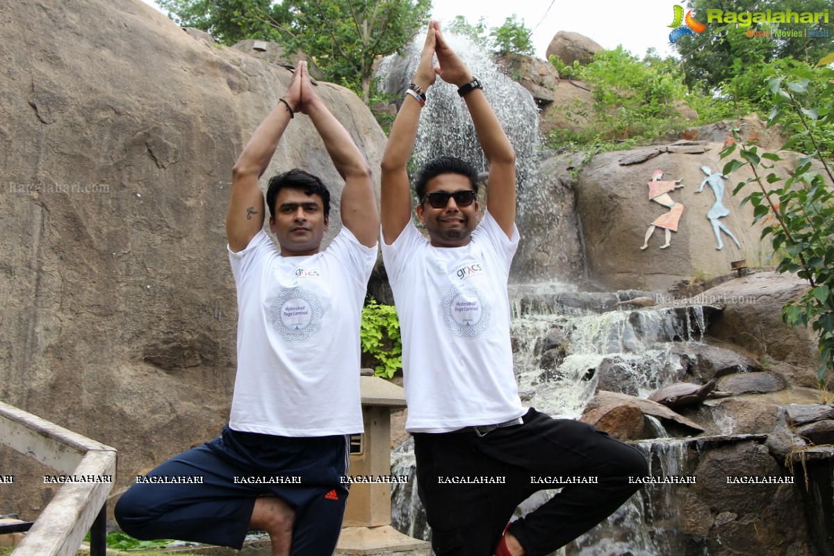 Hyderabad Yoga Carnival at Marakesh, Jubilee Hills, Hyderabad