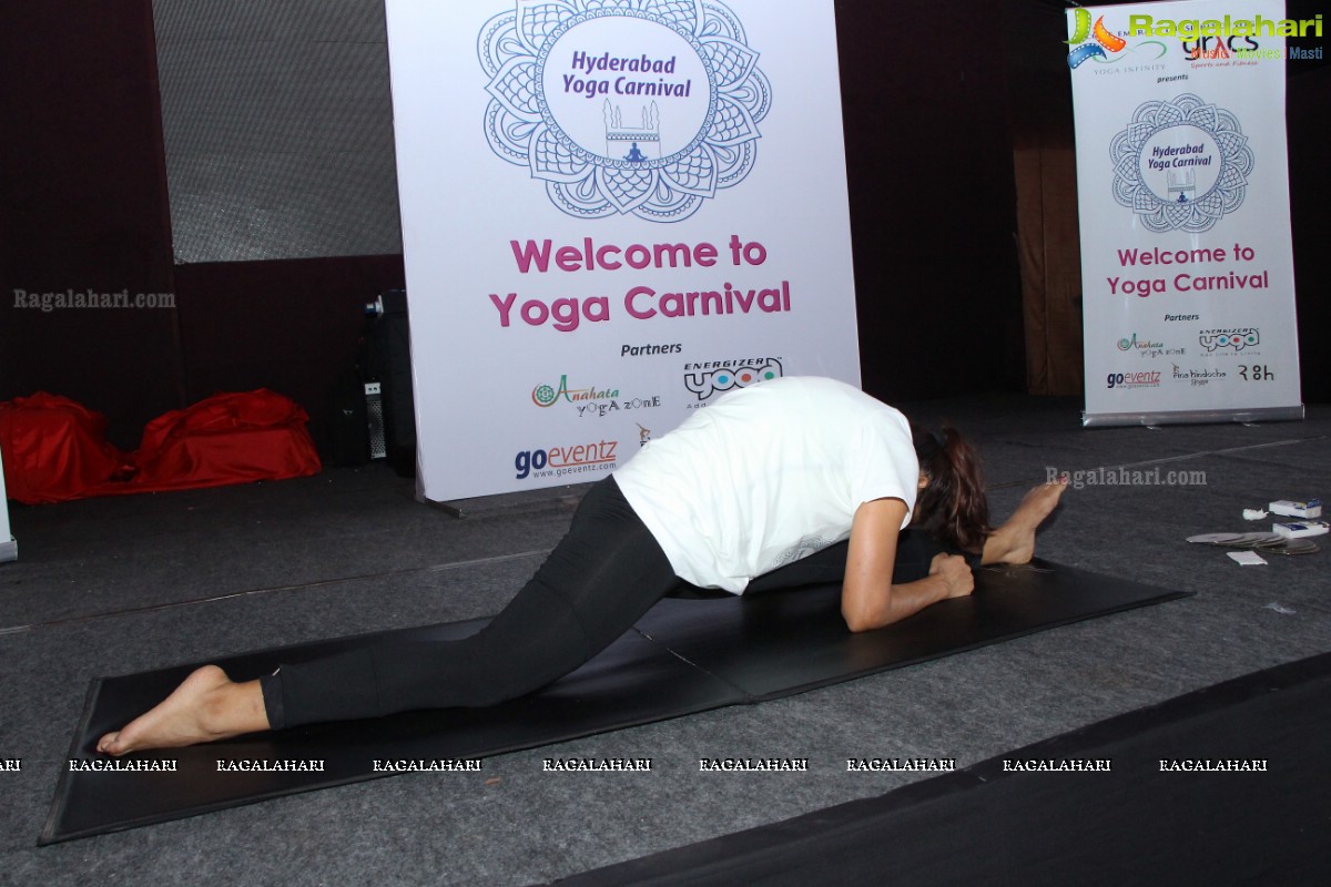 Hyderabad Yoga Carnival at Marakesh, Jubilee Hills, Hyderabad