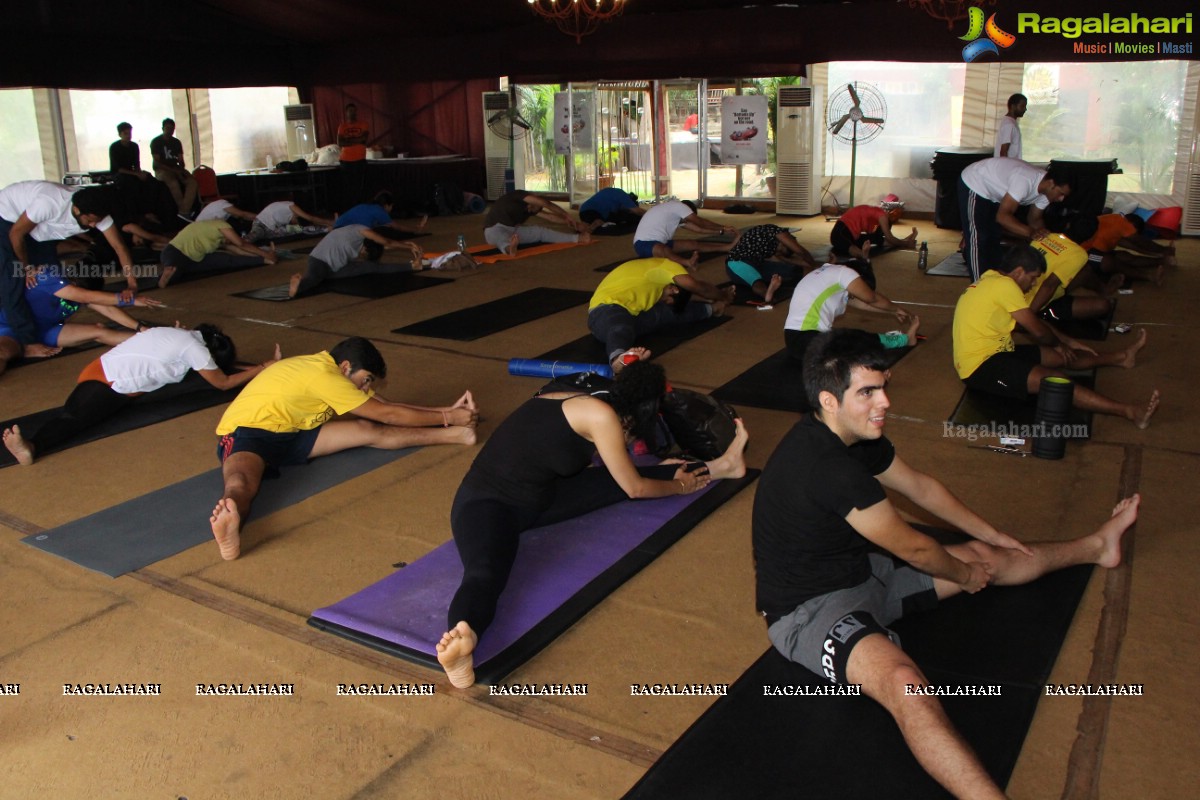 Hyderabad Yoga Carnival at Marakesh, Jubilee Hills, Hyderabad