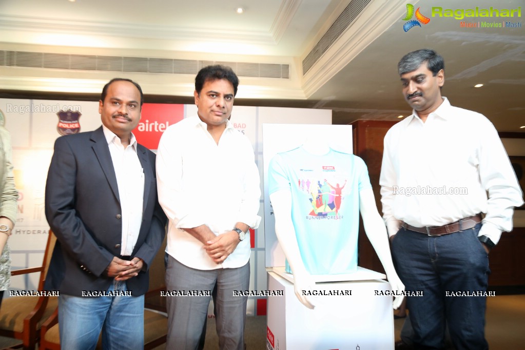 7th Edition of Airtel Hyderabad Marathon 2017 Launch by Hyderabad Runners Society, Taj Krishna