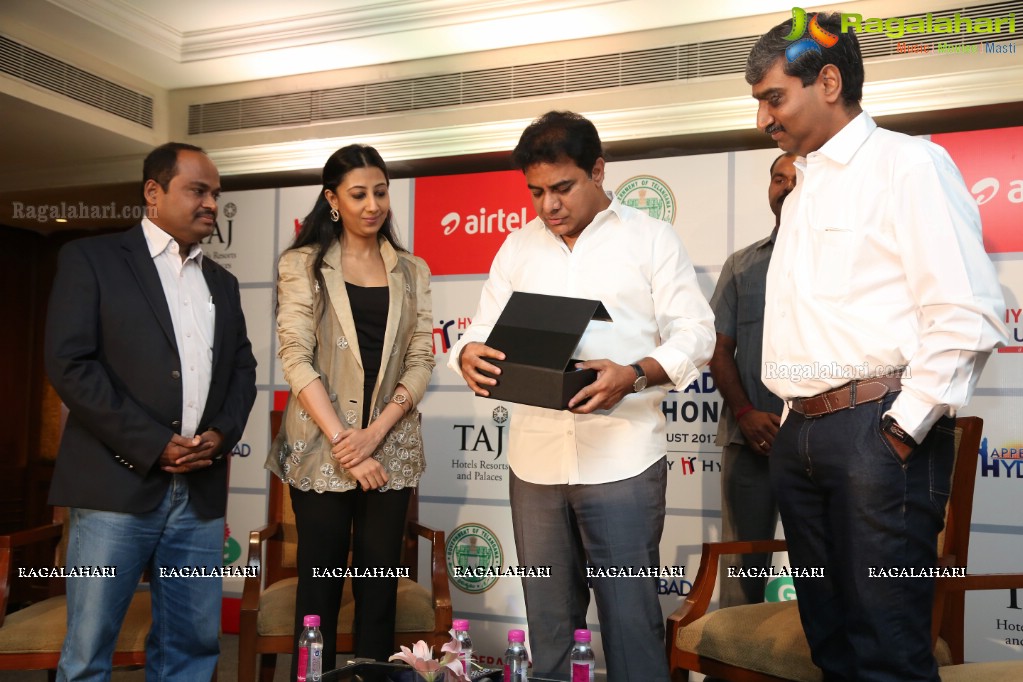 7th Edition of Airtel Hyderabad Marathon 2017 Launch by Hyderabad Runners Society, Taj Krishna