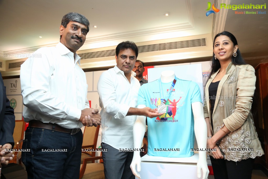 7th Edition of Airtel Hyderabad Marathon 2017 Launch by Hyderabad Runners Society, Taj Krishna