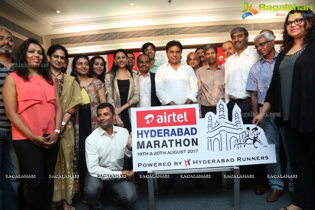7th Edition of Airtel Hyderabad Marathon 2017 Launch by Hyderabad Runners Society, Taj Krishna