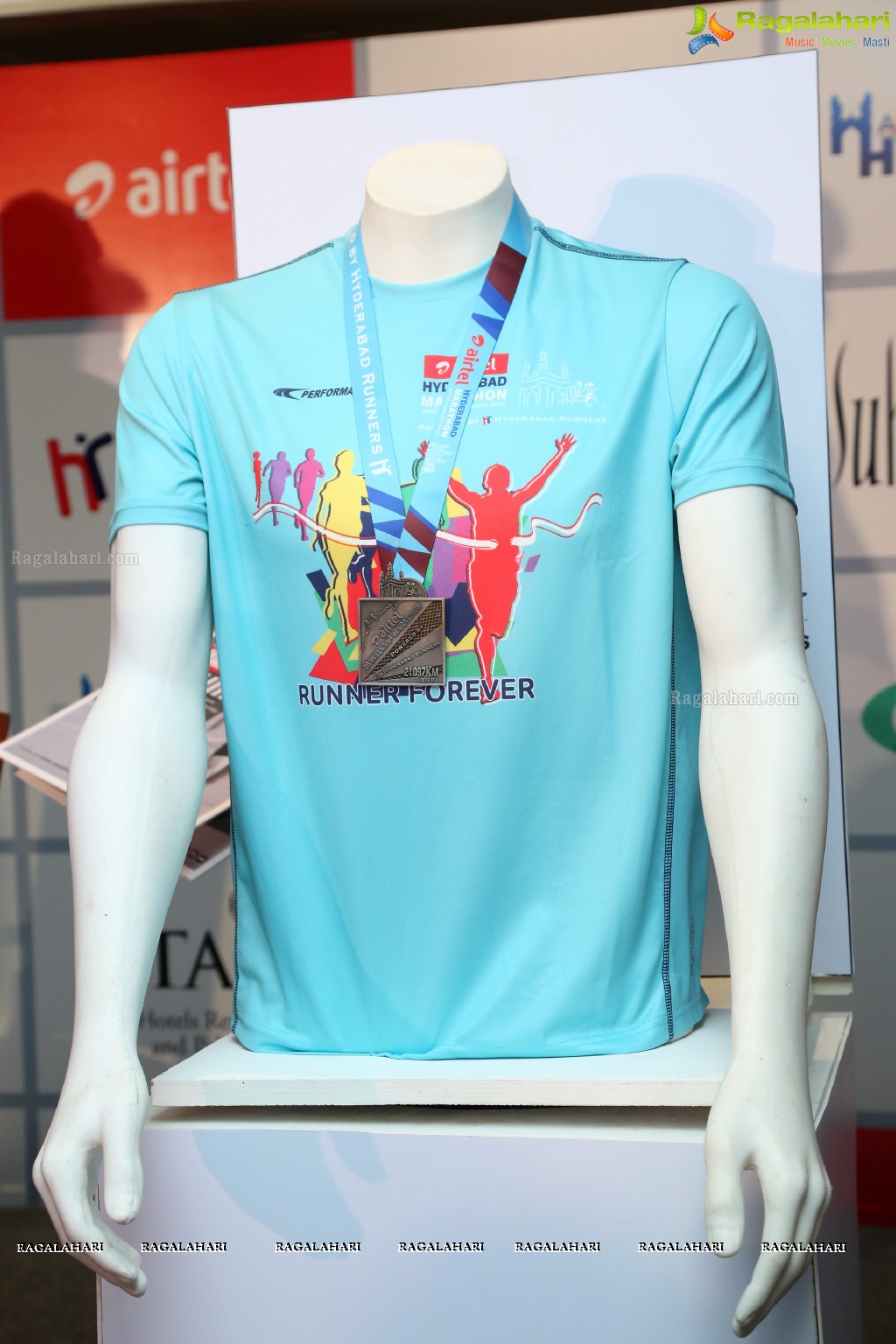 7th Edition of Airtel Hyderabad Marathon 2017 Launch by Hyderabad Runners Society, Taj Krishna