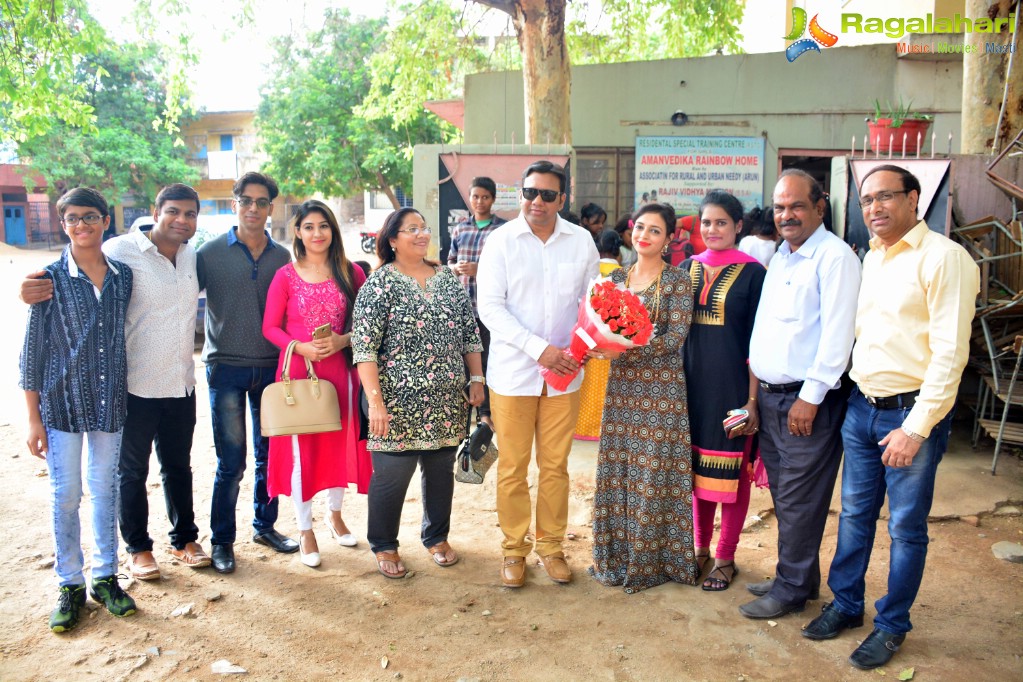 Alka Minda's Birthday with Orphanage Girls at Rainbow Home Govt. School for Girls, Musheerabad, Hyderabad