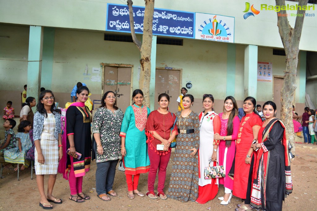 Alka Minda's Birthday with Orphanage Girls at Rainbow Home Govt. School for Girls, Musheerabad, Hyderabad