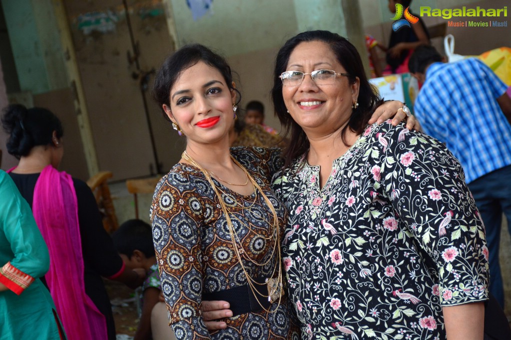 Alka Minda's Birthday with Orphanage Girls at Rainbow Home Govt. School for Girls, Musheerabad, Hyderabad