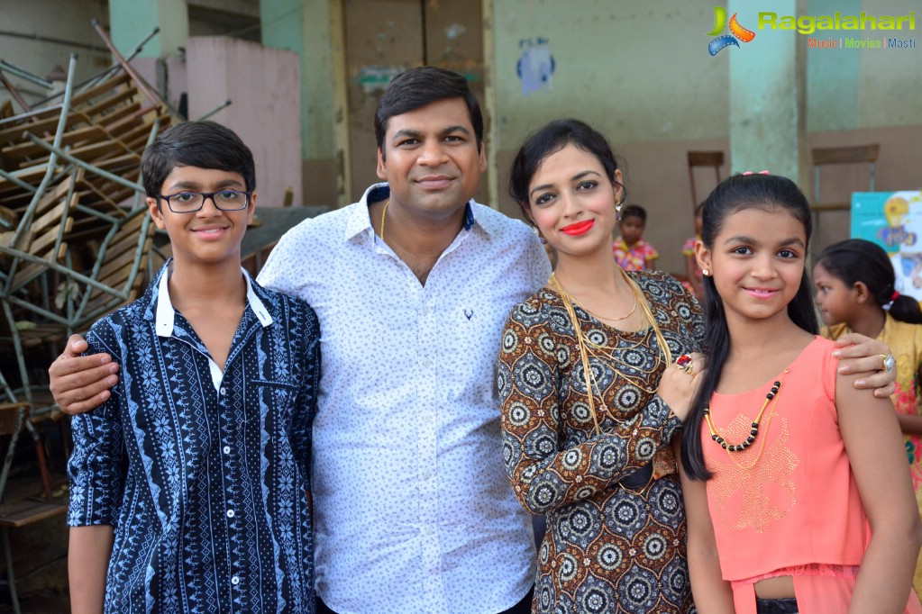 Alka Minda's Birthday with Orphanage Girls at Rainbow Home Govt. School for Girls, Musheerabad, Hyderabad