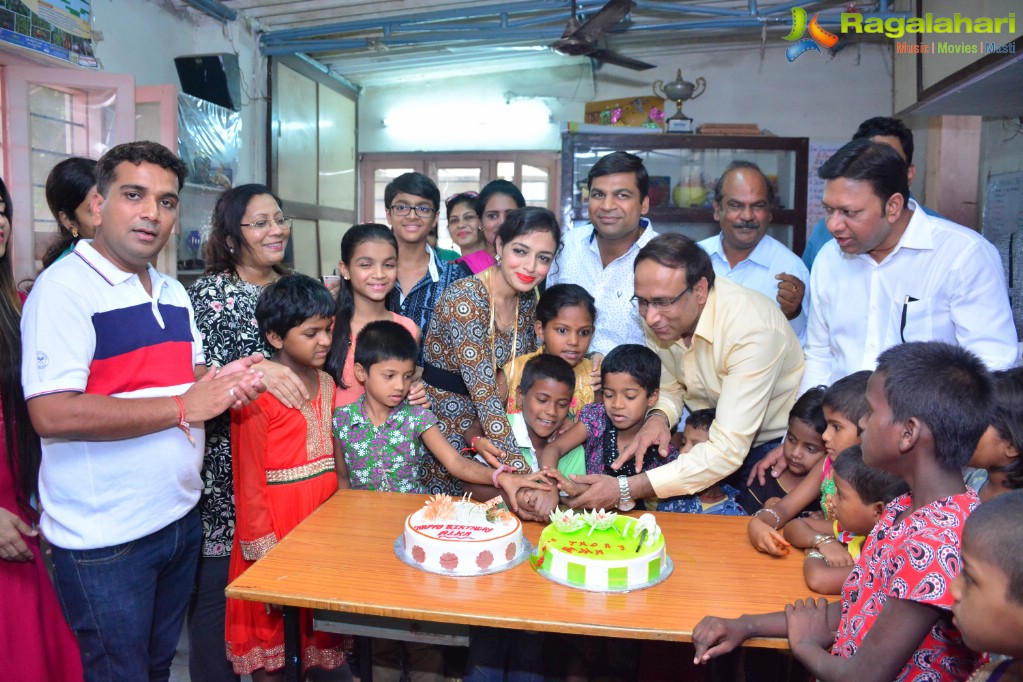 Alka Minda's Birthday with Orphanage Girls at Rainbow Home Govt. School for Girls, Musheerabad, Hyderabad