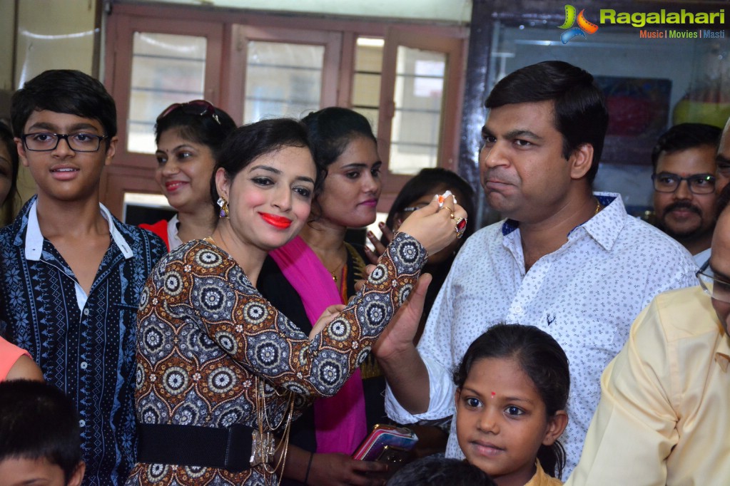 Alka Minda's Birthday with Orphanage Girls at Rainbow Home Govt. School for Girls, Musheerabad, Hyderabad