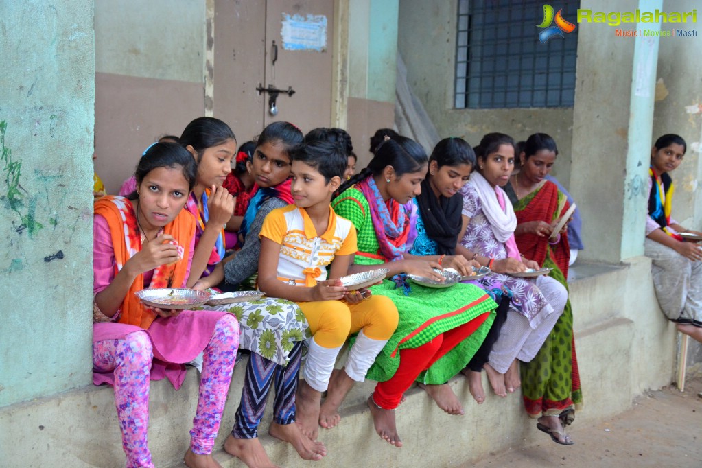 Alka Minda's Birthday with Orphanage Girls at Rainbow Home Govt. School for Girls, Musheerabad, Hyderabad