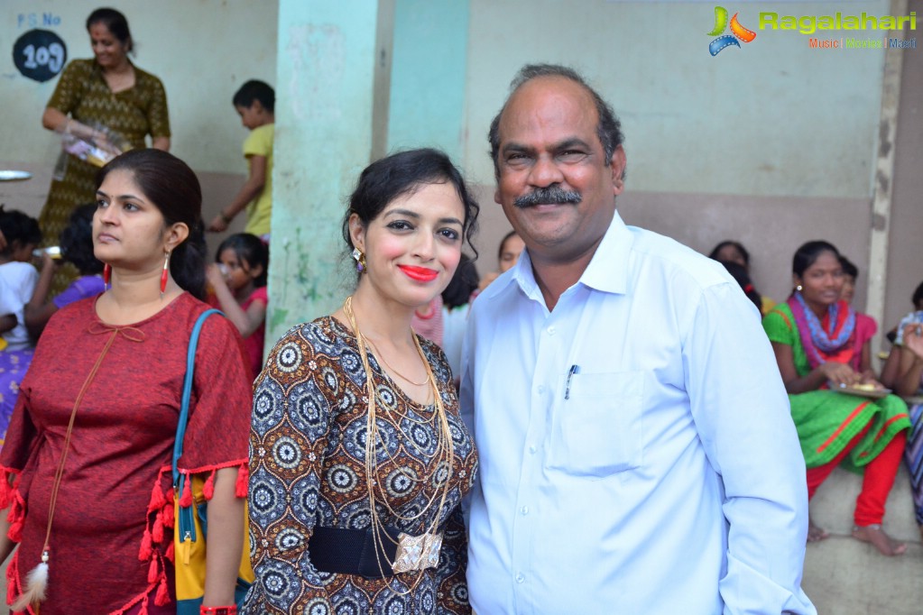 Alka Minda's Birthday with Orphanage Girls at Rainbow Home Govt. School for Girls, Musheerabad, Hyderabad