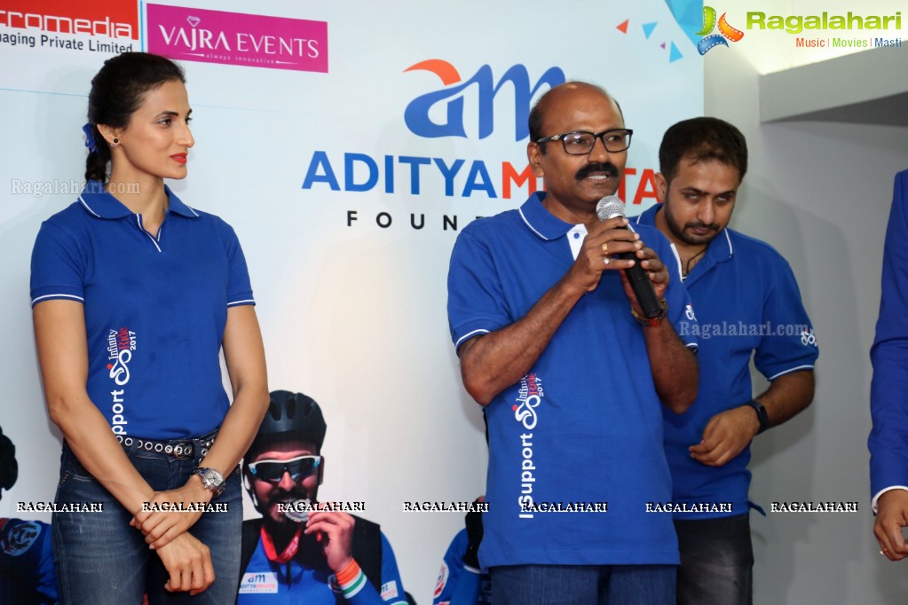 The Aditya Mehta Foundation Infinity Ride 2017 Launch at The Park, Hyderabad