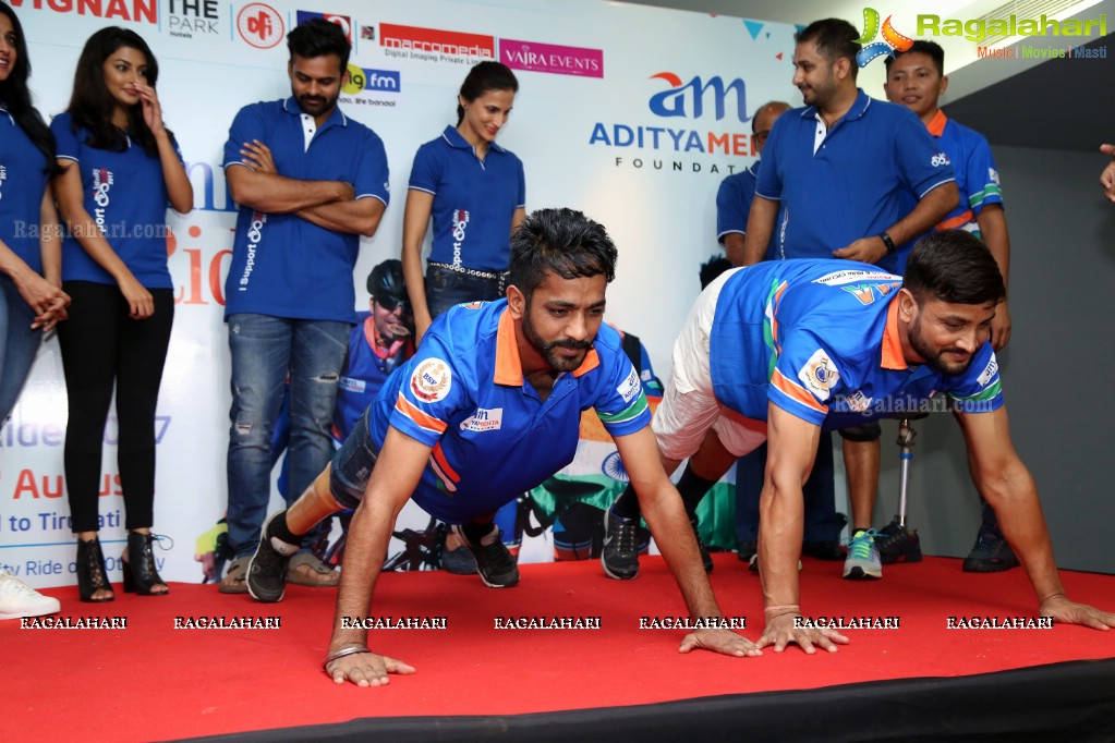 The Aditya Mehta Foundation Infinity Ride 2017 Launch at The Park, Hyderabad