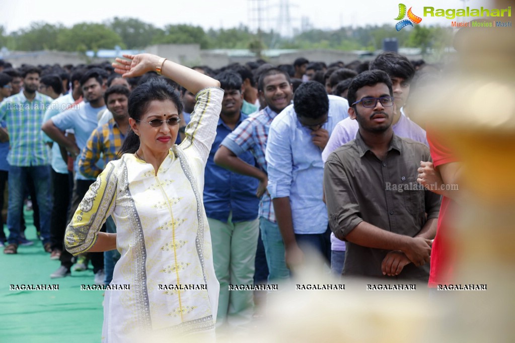 Gautami Tadimalla Youth Yoga in GITAM College, Hyderabad