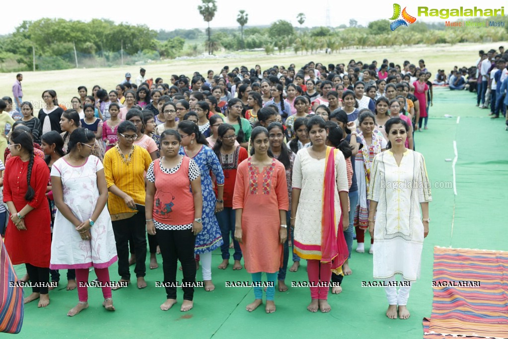 Gautami Tadimalla Youth Yoga in GITAM College, Hyderabad