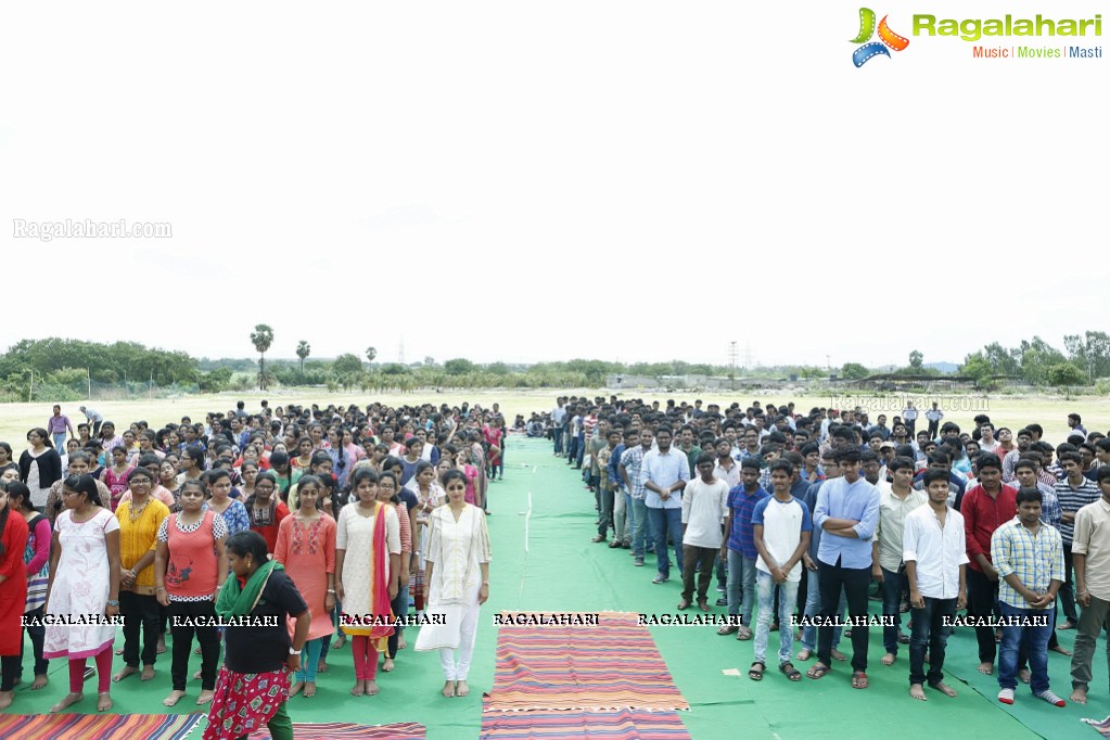 Gautami Tadimalla Youth Yoga in GITAM College, Hyderabad