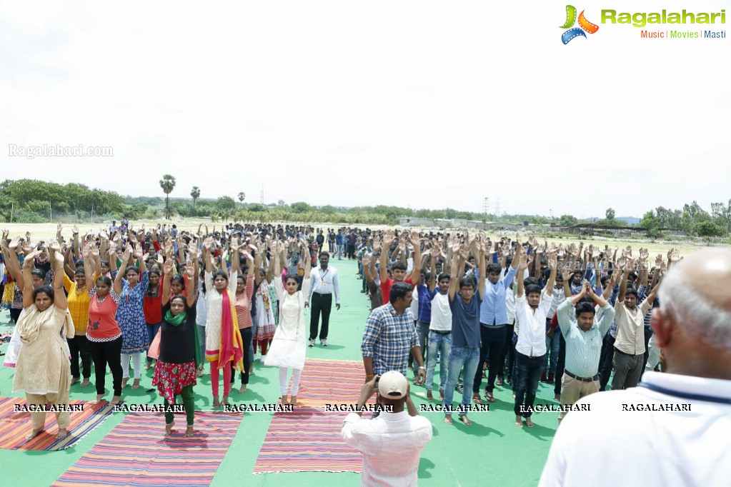 Gautami Tadimalla Youth Yoga in GITAM College, Hyderabad