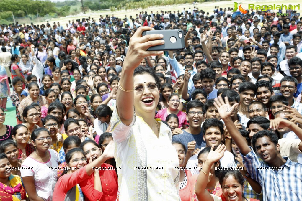 Gautami Tadimalla Youth Yoga in GITAM College, Hyderabad