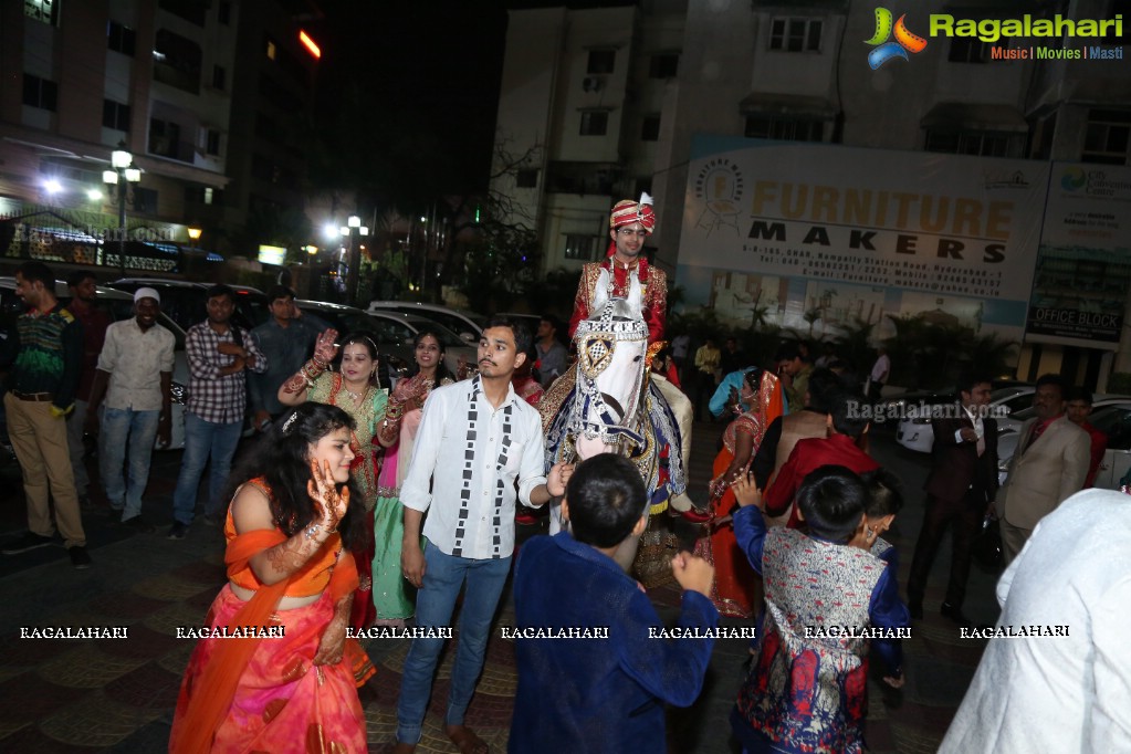 Wedding Reception of Kethan and Divya at Convention Center Nampally