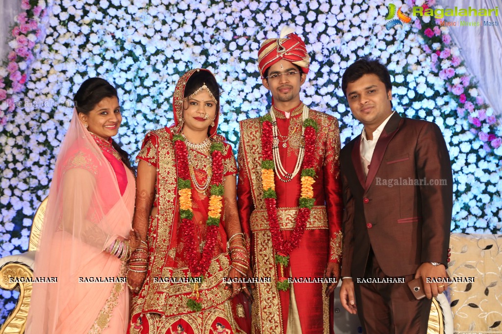 Wedding Reception of Kethan and Divya at Convention Center Nampally