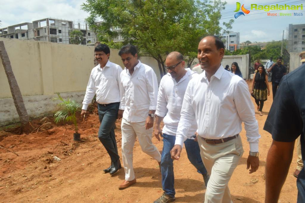 KT Rama Rao lays Foundation Stone for Sparsh Hospice
