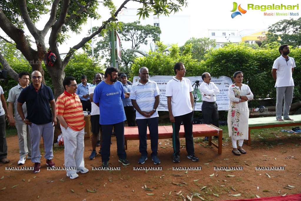 Nandamuri Balakrishna at addlife 'International Day of Yoga' Yoga Camp at KBR Park, Hyderabad