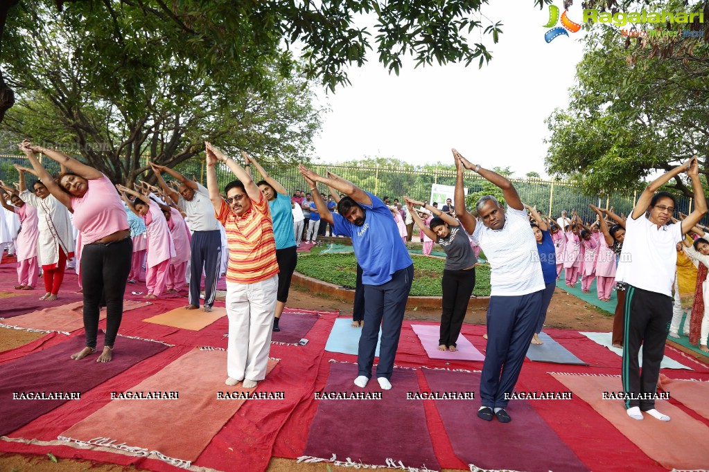 Nandamuri Balakrishna at addlife 'International Day of Yoga' Yoga Camp at KBR Park, Hyderabad