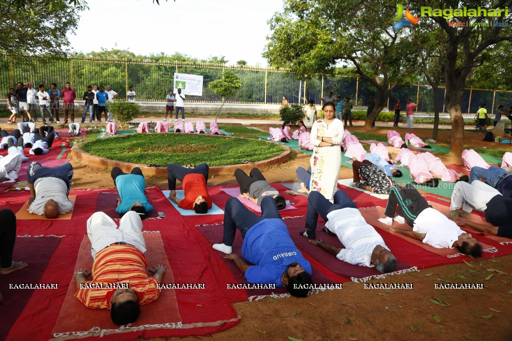 Nandamuri Balakrishna at addlife 'International Day of Yoga' Yoga Camp at KBR Park, Hyderabad