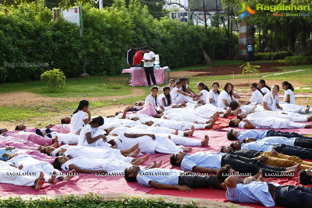 Nandamuri Balakrishna at addlife 'International Day of Yoga' Yoga Camp at KBR Park, Hyderabad